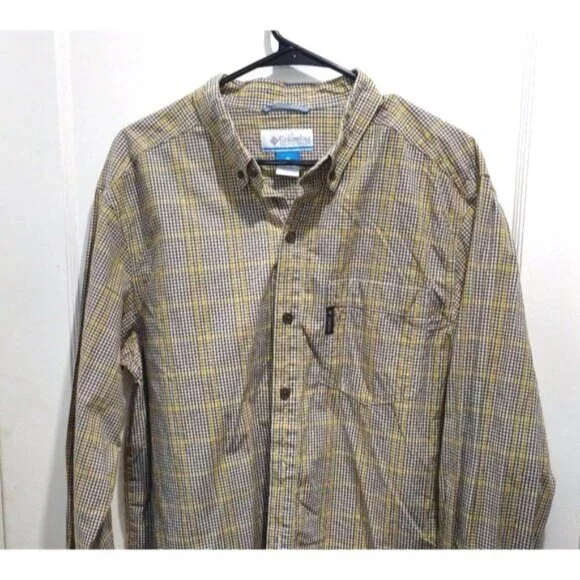 Columbia Men's Plaid Long Sleeve Shirt | Size L | Rugged Comfort Meets Everyday - Picture 1 of 13
